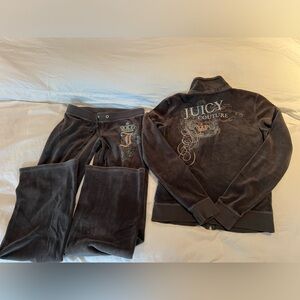 Y2K Juicy Couture velour track suit
